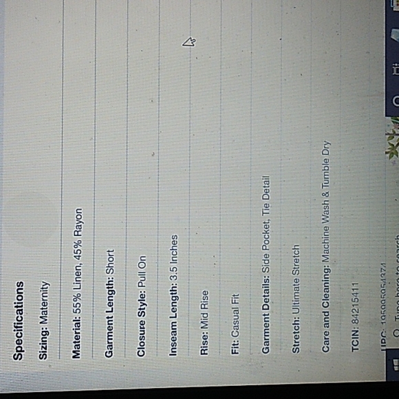 Tie-front pull-on Isabel Maternity shorts - Picture 8 of 8